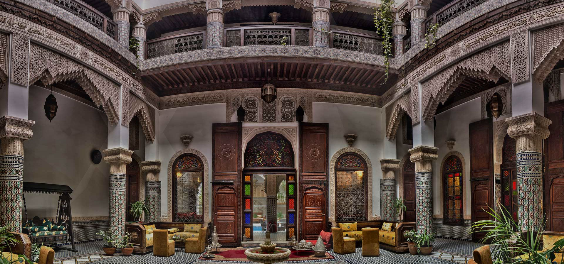 Historic architecture in Fes Morocco
