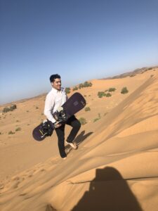 sand boarding, ski in sand dunes