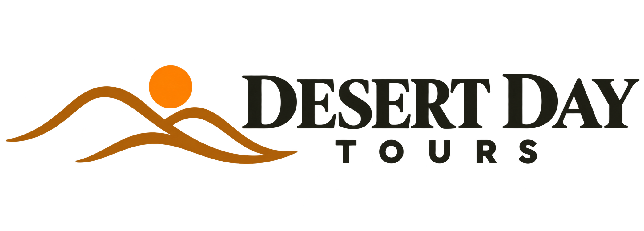 Desert Day Tours – orange sun over Sahara dunes